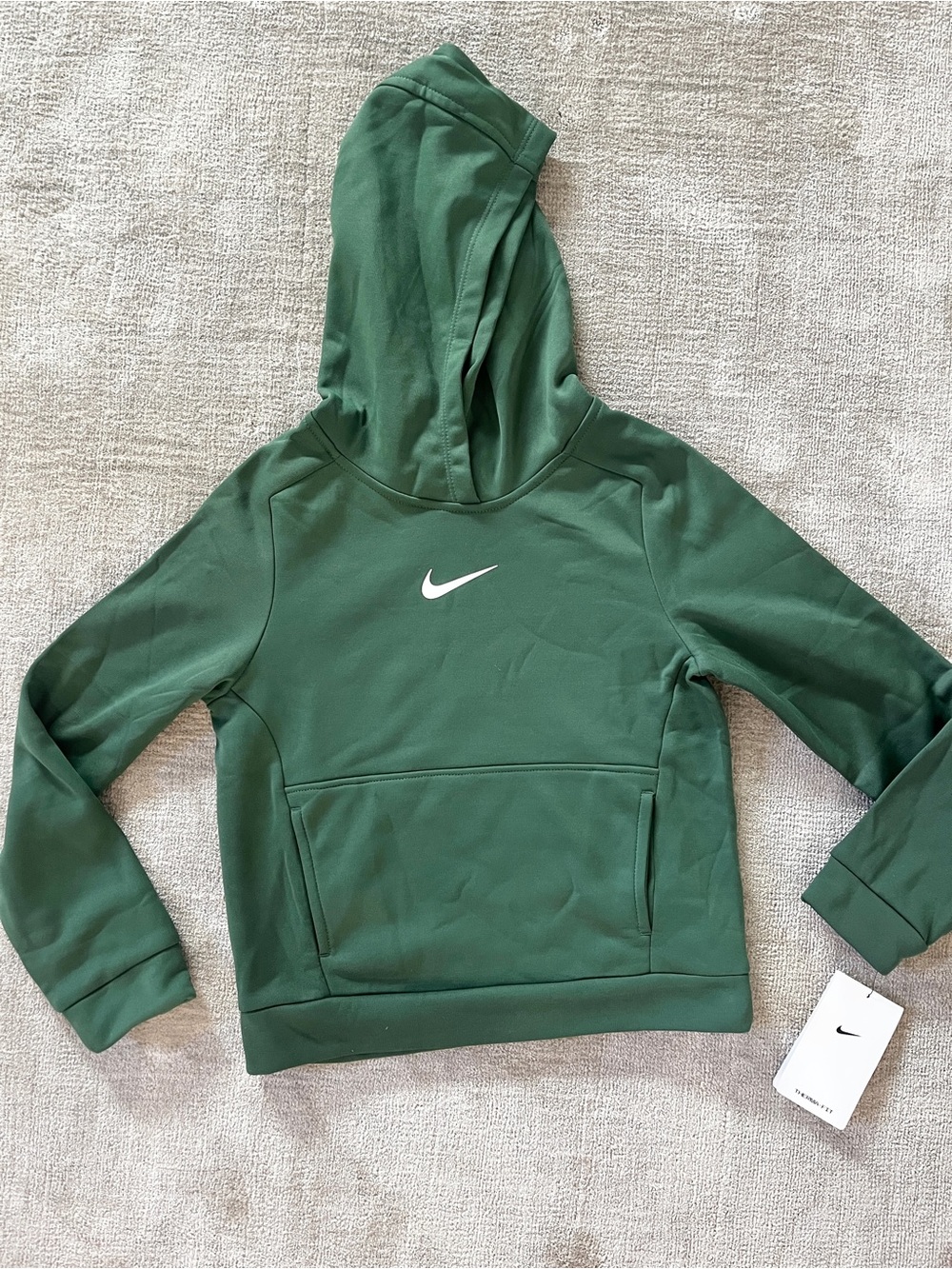 Nike Kids' Green Hoodie Sweatshirt size 7 Therma Fit